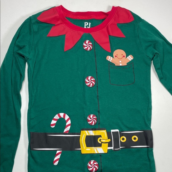The Children's Place Green and Red Elf Pajama Set - Picture 2 of 5